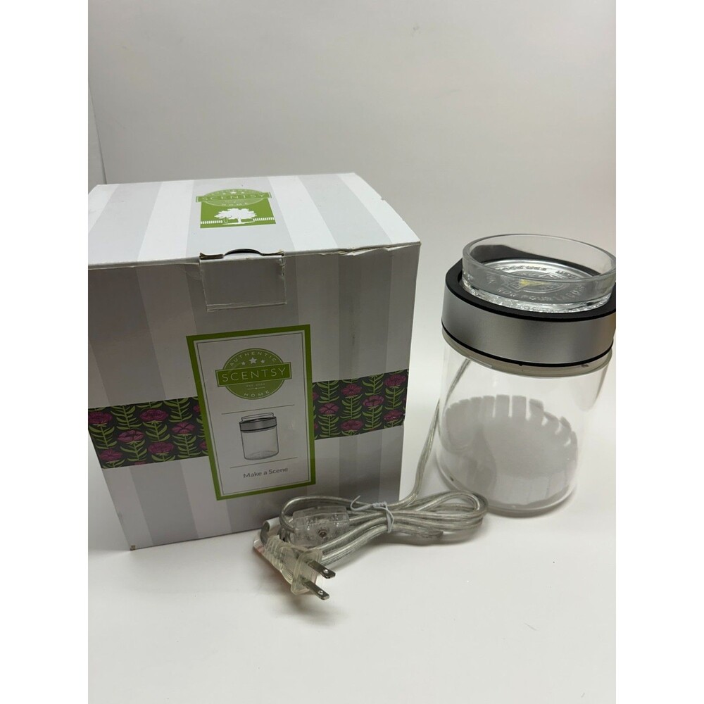 Scentsy Make a Scene Warmer Discontinued Terrarium LED NEW IN BOX NIB
